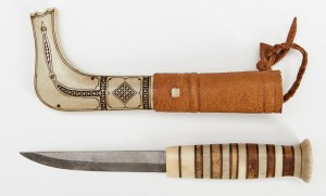 Samekniv Renhorn. Helhornskniv by Lars-Erik (Sami Artist) HUUVA