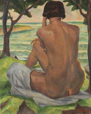 Rückenakt (badende) by Hermann MÜHLEN - auction artwork with signature