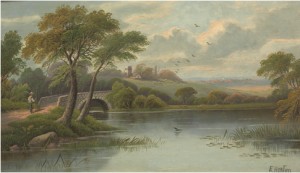 Bucolic River Scene by Etty HORTON
