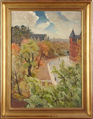 Motiv Från Stockholm Strandvägen by Gunnar RUDA