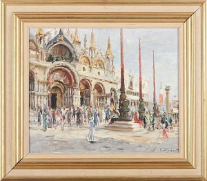 Place St. Marco Venice by Raphaël PRICERT - auction artwork with signature