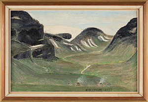 Lappkåtor, Sjiska by Nils Nilsson (Sami Artist) SKUM