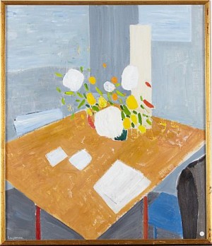 Blommor I Ateljén by Olof LEYMAN - auction artwork with signature