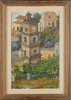 Klocktornet I Positano by Lars-Olov LARAEUS