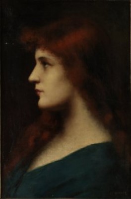 Porträtt Av Rödhårig Kvinna by Jean Jacques HENNER