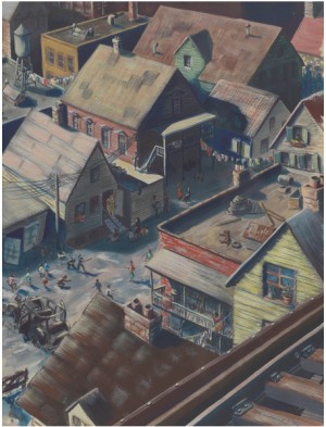 Elevated Scene by Barbara MACDONALD - auction artwork with signature
