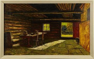 Allmogeinteriör by Märt BORMEISTER - auction artwork with signature