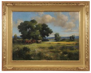 Horses In Pasture by F. R. ZEIDLER - auction artwork with signature