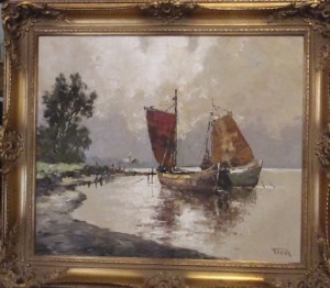 Boote An Küste by Ernst TROCH