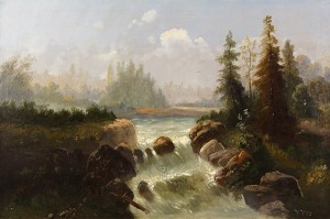 Mountain Stream by Hermann Ottomar HERZOG