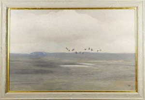 Sträckande Gäss I Fjället by Lennart SAND