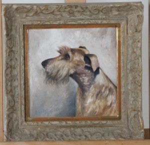 Hundporträtt by Bror BÜGLER - auction artwork with signature