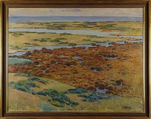 Kustlandskap by Edvin OLLERS
