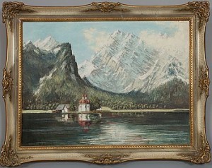 På Königsee Strand by Bert FENZL - auction artwork with signature