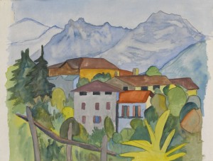 Tessiner Dorfansicht by Hermann HESSE