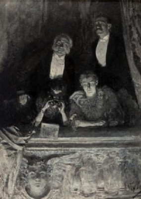 Stamford's Soprano, Harper's Weekly Story Illustration by Howard PYLE