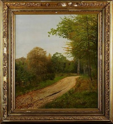 Landsväg by Julius Hans Henrik PETERSEN - auction artwork with signature