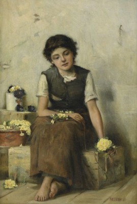 Blomsterflicka by Percy Robert CRAFT