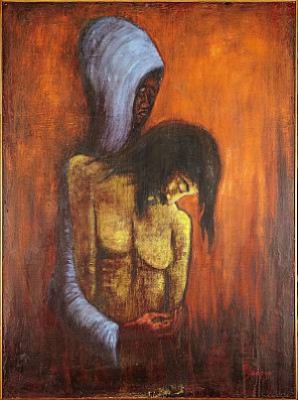 Korsnedtagningen by MADOJO - auction artwork with signature
