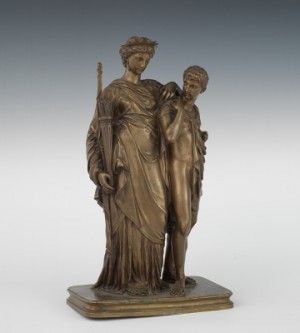 Penelope And Telemaque by Henry Étienne DUMAIGE - auction artwork with signature