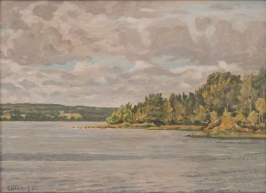 Insjö Och Landskap by Ossian GYLLENBERG - auction artwork with signature