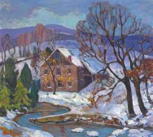 The Mill Stream by Fern Isabel COPPEDGE - auction artwork with signature