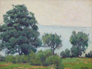 ''morning Light'', Trees By The Coast by Ernest Bruce NELSON