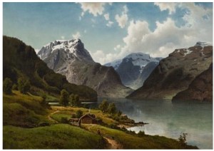Fjordlandskap by Joachim FRICH
