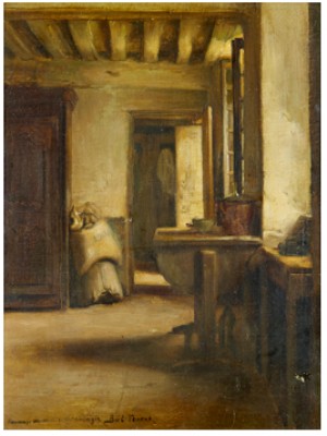 Interiör by Franck Antoine BAIL - auction artwork with signature