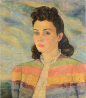 Portrait Of A Woman by Alberto Da Veiga GUIGNARD