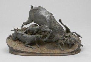Combat De Cerfs by Pierre Jules MENE