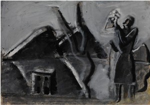 Weibliche Figur In Landschaft by Mario SIRONI