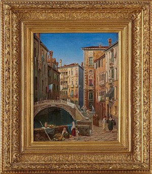 Vue Af Palazzo Furlani I Venedig by Gustaf Wilhelm PALM