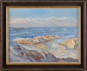 Klippor Vid Rödlöga by Harry Vitalis ZANTON - auction artwork with signature