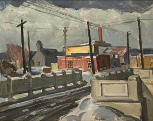 New Mexico Town by Frank Harmon MYERS