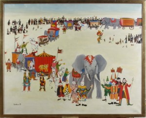 Cirkus by KASHIWAZAKI TOSHIO - auction artwork with signature