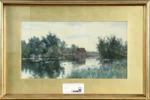 Flodlandskap by Robert Winchester FRASER - auction artwork with signature