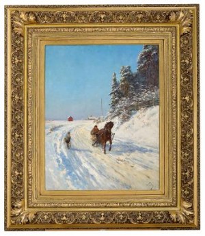 Sledekjøring by Wilhelm Otto PETERS