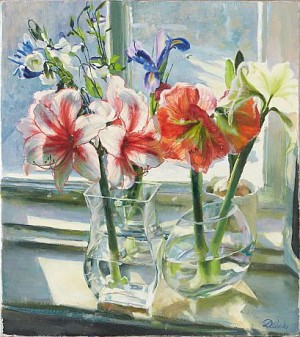 Stilleben Med Amaryllis by Dmitri NAIDA