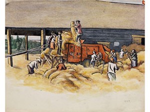 Dreschmaschine by Ivan Vasilievitch KLIUN