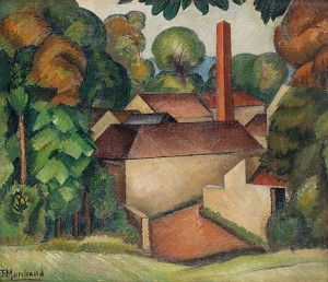Kubistiskt Landskap by Jean MARCHAND - auction artwork with signature