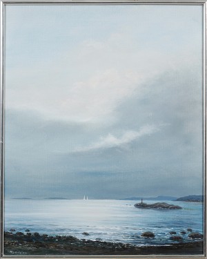 Kustbild by Arnold LINDBLOM - auction artwork with signature