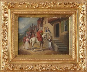 Rast Vor Der Schenke by August Hermann KNOOP