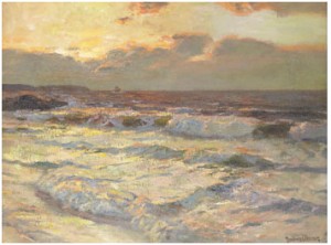 Kvällssol Vid Stranden by Julius OLSSON