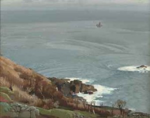Along The Coast, Cornwall by Samuel John Lamorna BIRCH