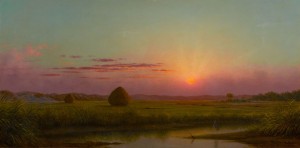 Sunset Over The Marsh by Martin Johnson HEADE