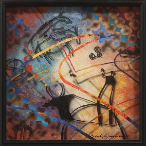 Composition by Dick LJUNGGREN - auction artwork with signature
