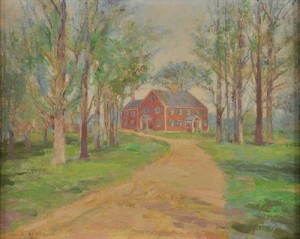 House On A Lane by William Anton Joseph CLAUS - auction artwork with signature