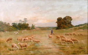 Pastoral Scene by Maurice ROUSSEAU - auction artwork with signature