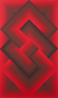 Red Composition by Jurgen PETERS - auction artwork with signature